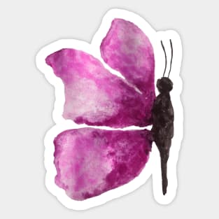 watercolour purple butterfly Sticker